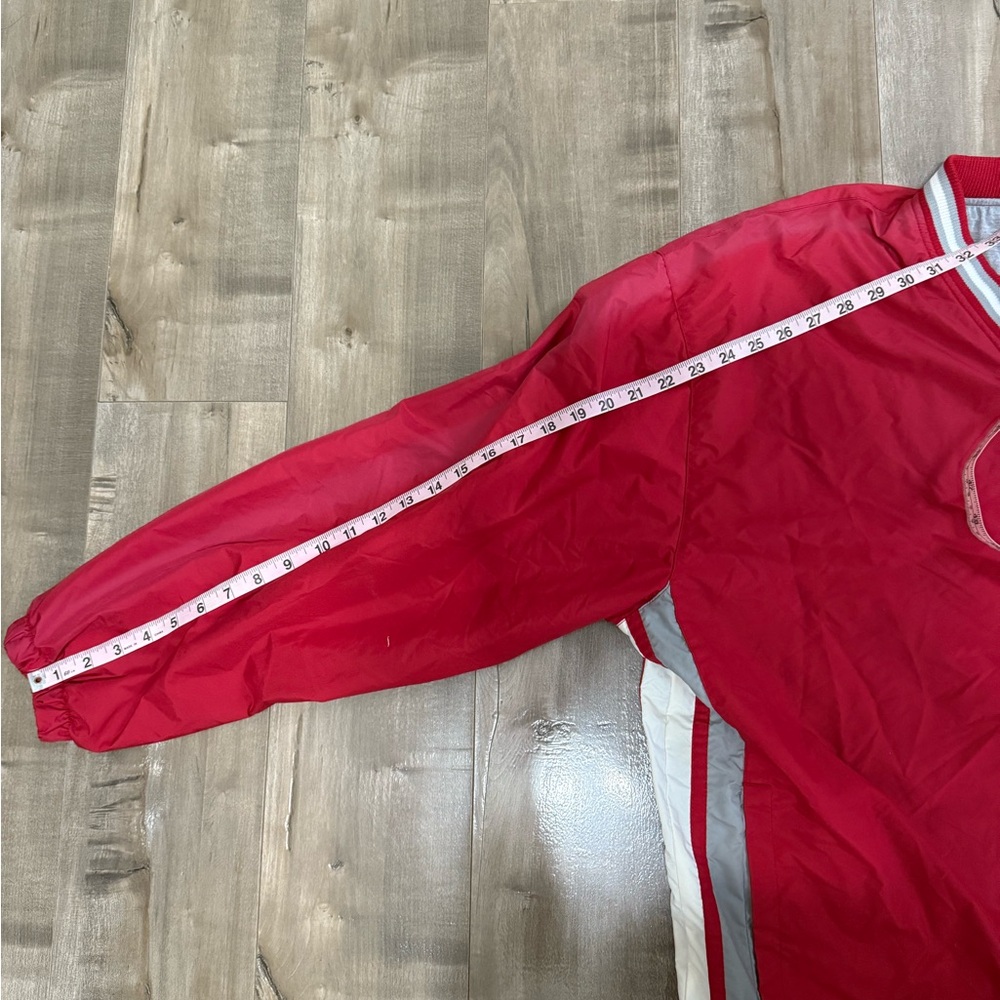 Vintage Ohio State Holloway Pullover Windbreaker Red XL Nylon Lined Embroidered - Picture 13 of 13